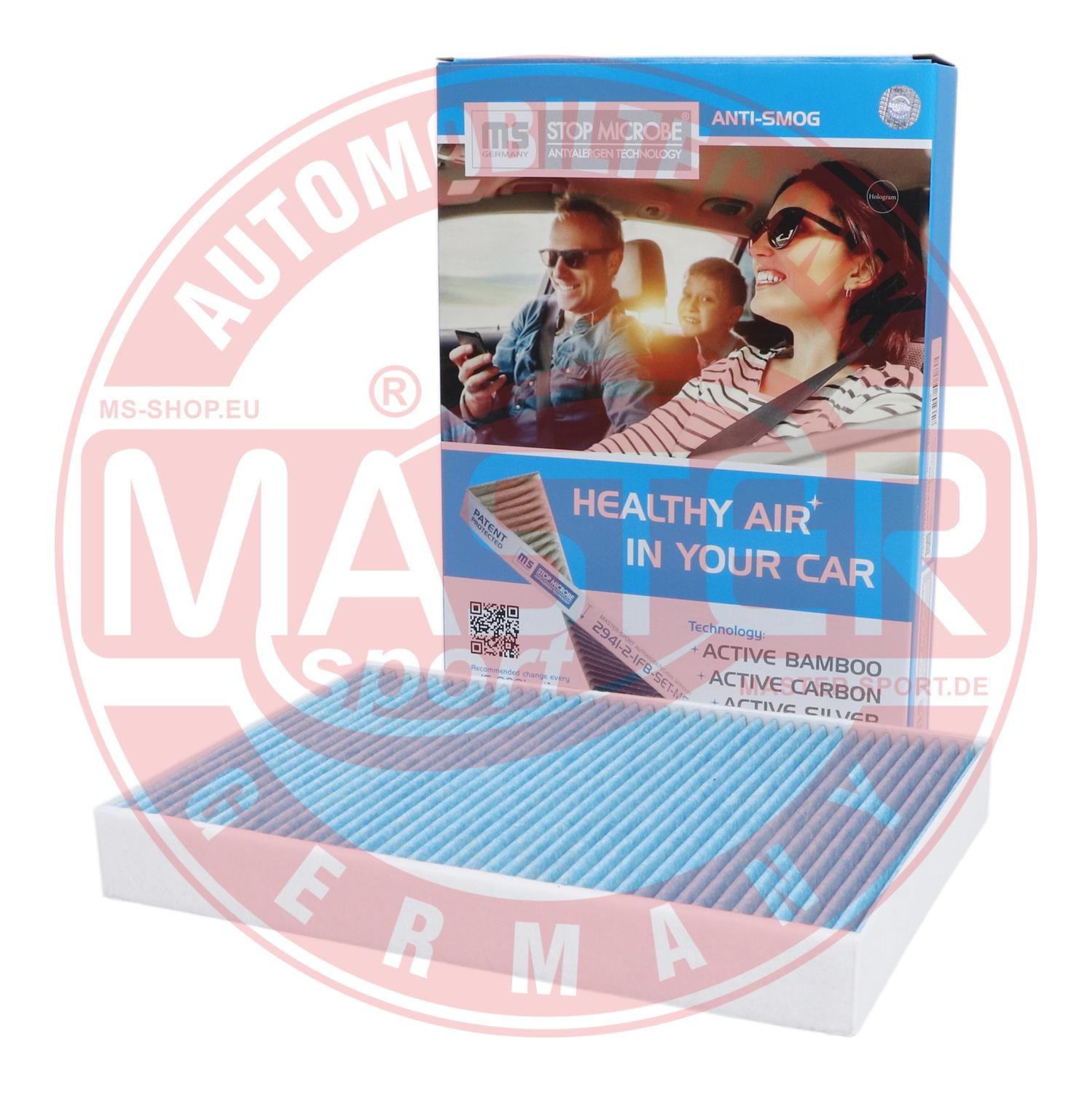 MASTER-SPORT GERMANY 34003-IFB-PCS-MS STOP MICROBE Antiallergen Technology Filter vnútorného priestoru